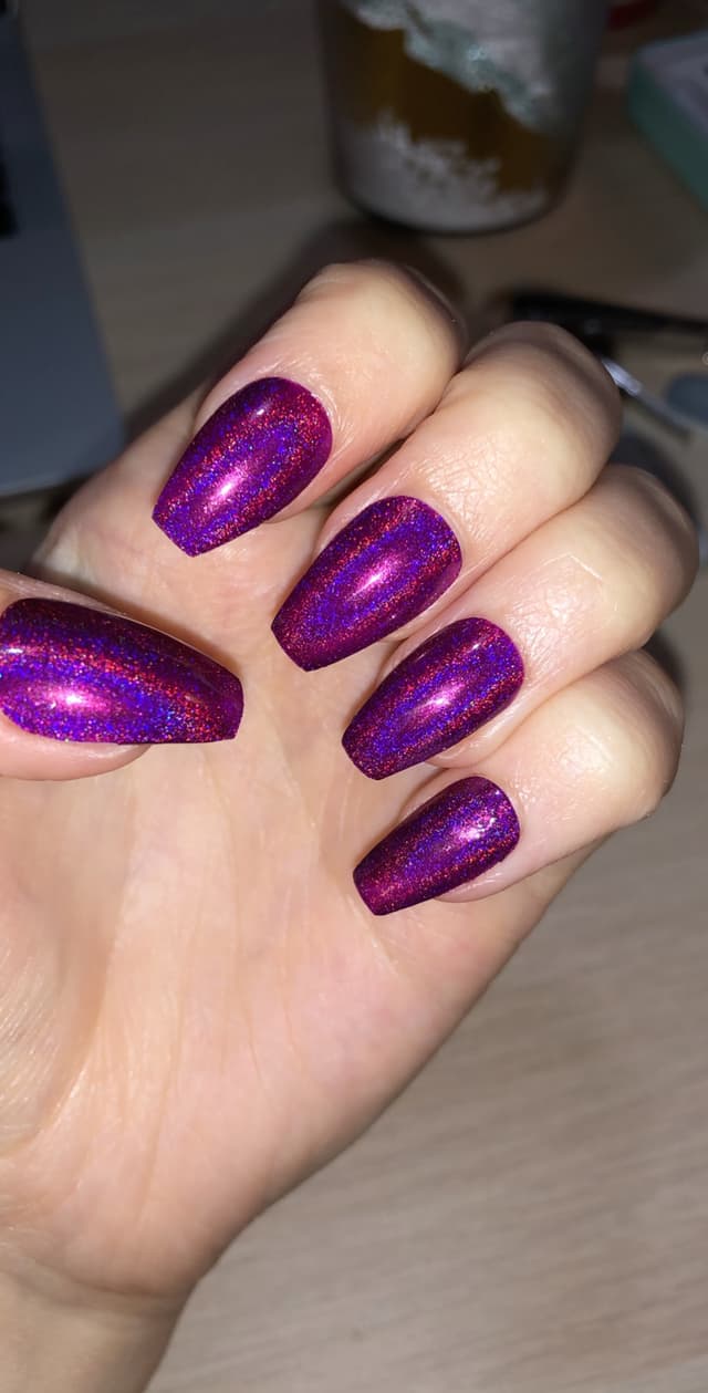 Purple Press-On Nails